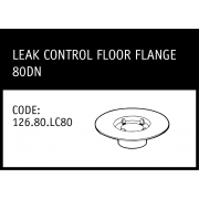 Marley Solvent Joint Leak Control Floor Flange 80DN - 126.80.LC80